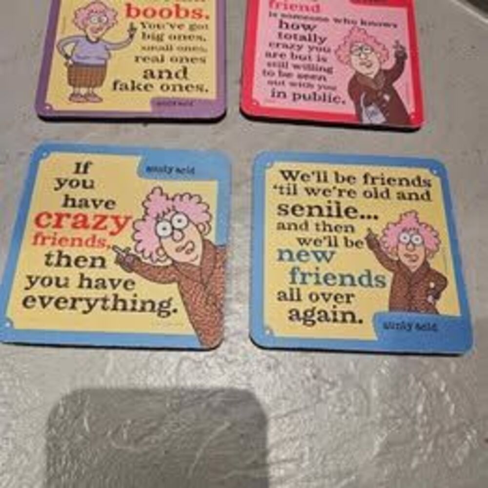 Drink Coasters Foam Aunty Acid Humorous Bar Coasters